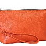 Cosmetic Bags w/ Wristlet - Orange